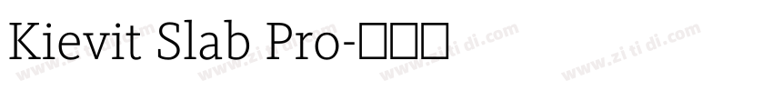 Kievit Slab Pro字体转换 Kievit Slab Pro字体转换